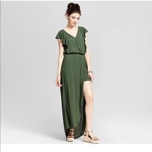 Green Xhilaration Maxi Romper